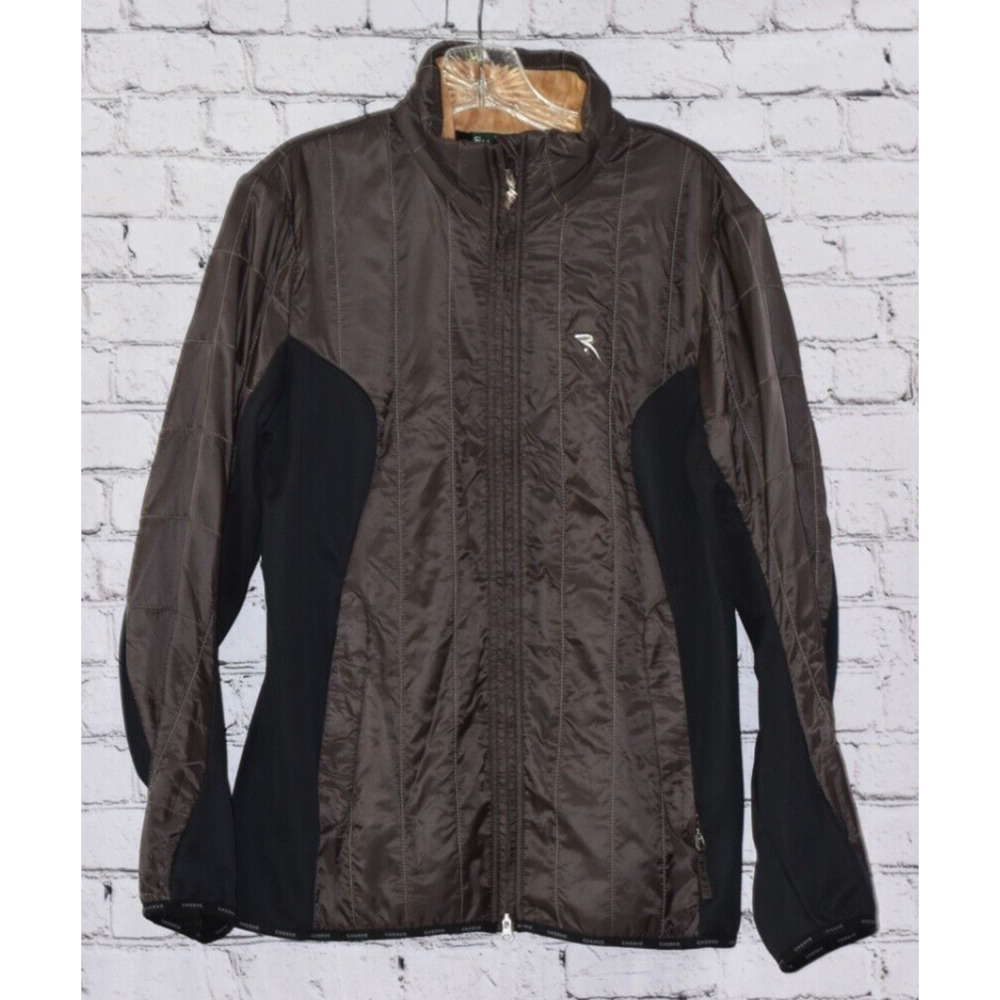 Chervo-Tex Stretch Women's Full Zip Quilted Pro-Thermo Golf Jacket Size 12